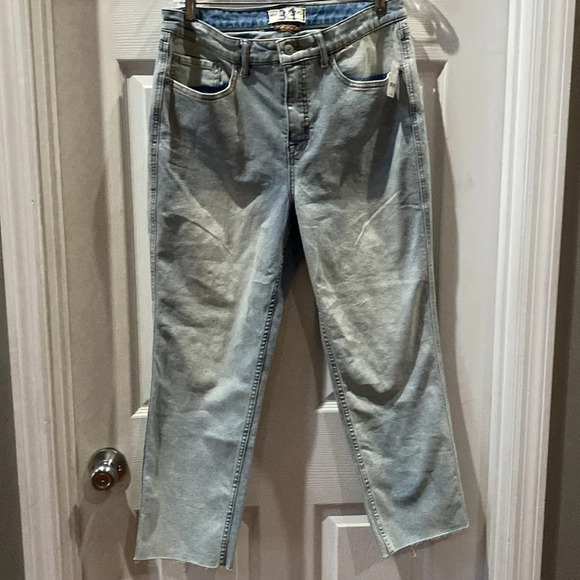 Nwt Free people, high-rise cropped straight jeans, curvy fit size 31 short - Picture 7 of 10